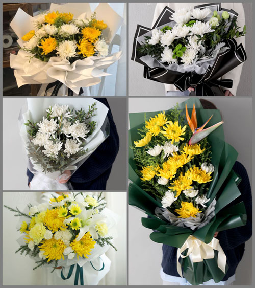 福建漳州平和县芦溪镇华峰村白事花束代送